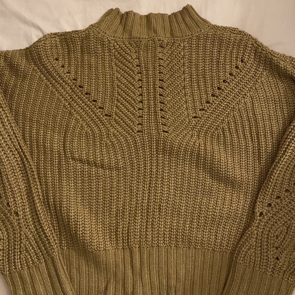 Mock Light Brown Sweater - Picture 3 of 3